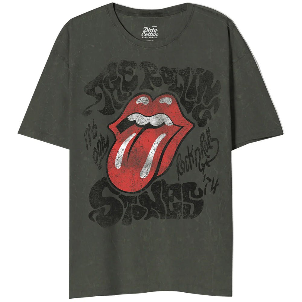 ROLLING STONES ローリングストーンズ (来日 35周年 記念 ) - ITS ONLY ROCK N ROLL STONE GRAY / タイダイ / Tシャツ / メンズ - PGS